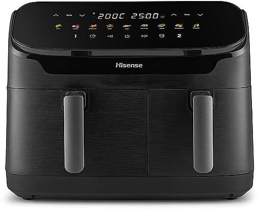HISENSE Heißluftfritteuse  DOUBLE-HEATER/ 11l  schwarz EG