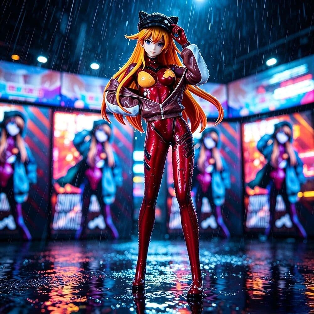 Bandai 10.63in/27cm Anime  Century Evangelion Figure Asuka Langley Soryu Action Figures PVC Statue Model Collection Toys Gifts