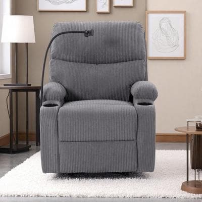 Wingback Rocking Chair with Gentle Rocking Motion & Padded Armrests for Nursery, Living Room & Bedroom
