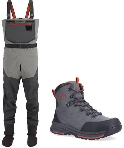 Simms Freestone Waders Sæt, Gummi Støvle