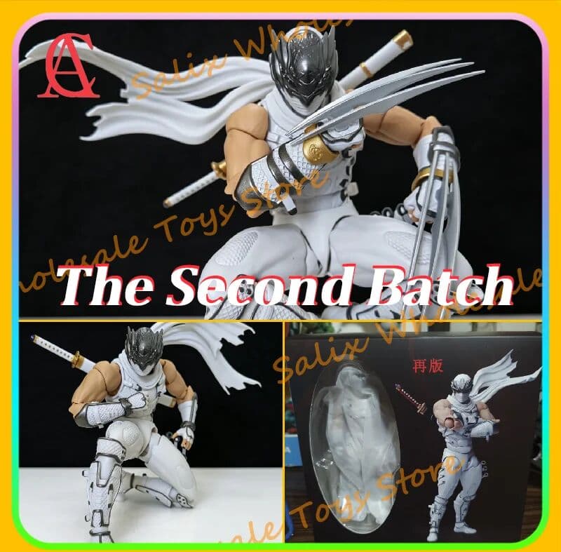 Bandai In Stock AC Toys White Ryu The Second Batch Ryu White Ver Hayabusa Kaiyodo Revoltech Amazing Yamaguchi Ryu Action Figure Toy