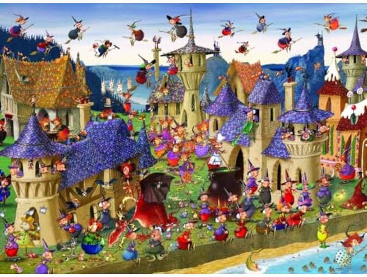 Grafika puzzel François Ruyer legpuzzel heksen - 2000 stukjes