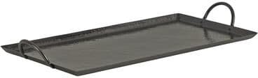 Kate and Laurel Sanzo Hammered Rectangle Metal Tray