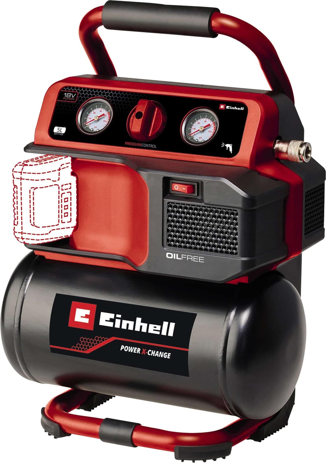 Einhell TEAC 18/75 Li OF-Solo Accu-compressor