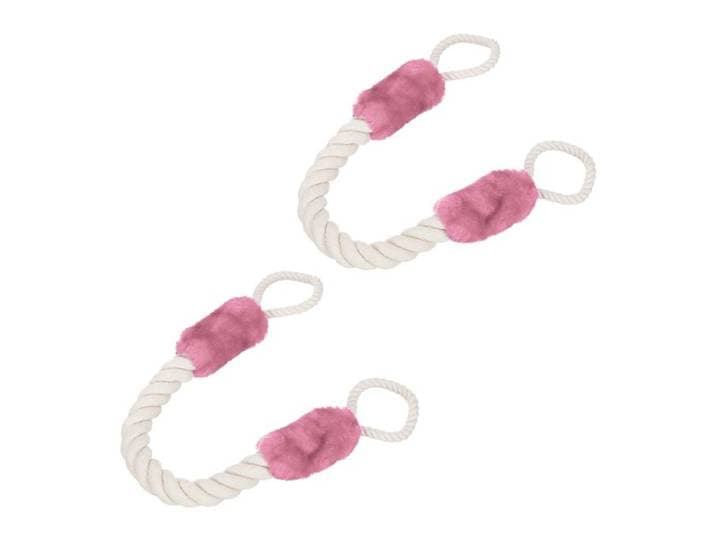 Relaxdays 4 x Türkordel Klemmschutz rosa