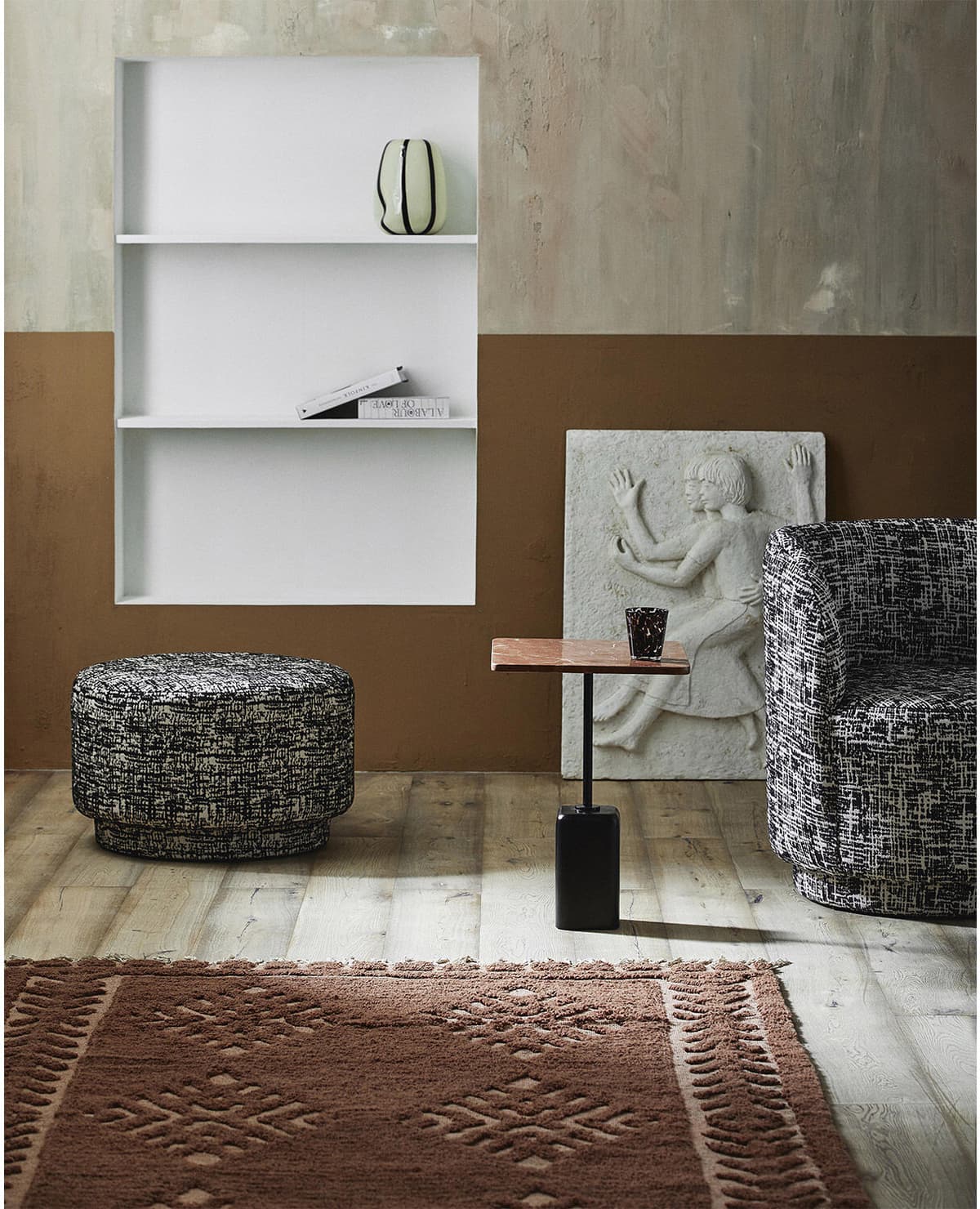 Nordal Chao Sidobord Marble Rost