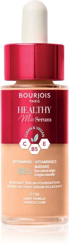 Bourjois Healthy Mix lekki podkład nadający naturalny wygląd odcień 51W Light Vanilla 30 ml