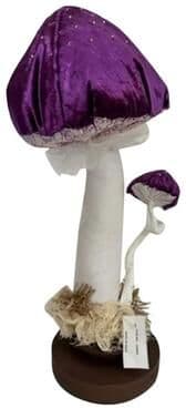 BIDK Home Purple Mushroom Sculpture- A