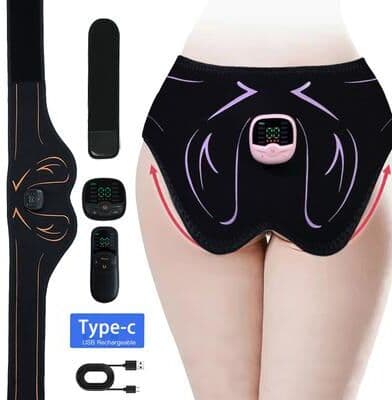 Youfap Market USB Rechargeable Buttocks Lifting Muscle Toner, Electric Hips Trainer EMS Butt Muscle Stimulator orange