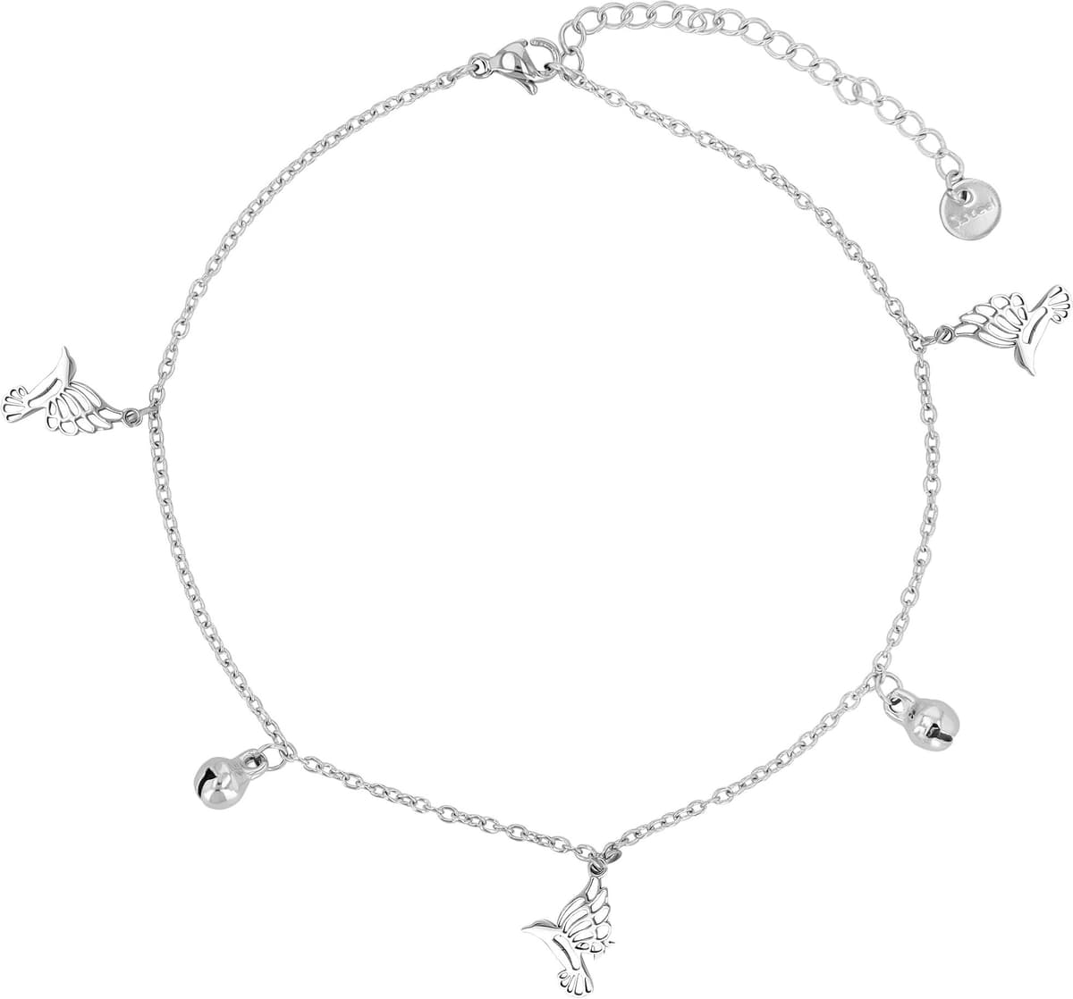 Kettenanhänger ADELIA´S "Anhänger aus Edelstahl mit Perle", silber, Schmuckanhänger, Damen, Edelstahl, Kettenanhänger, Eine schöne Geschenkidee für jeden Anlass
