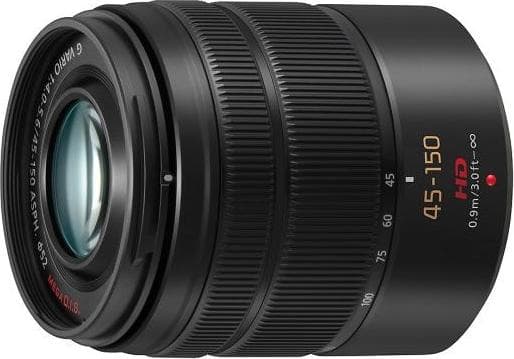 Panasonic LUMIX G VARIO 45-150mm OIS, Teleobjektiv, 12/9, 45 - 150 mm, Bildstabilisator, Micro Four Thirds (MFT)