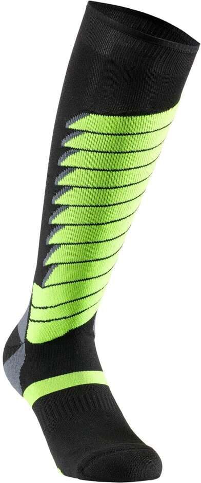 Calza Lunga Moto Cross Enduro Sixs SPEED V3 Nero Verde taglia 36-39