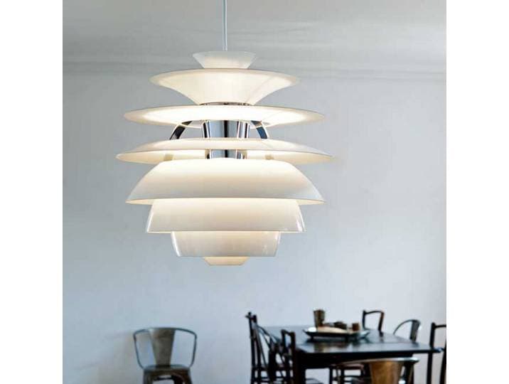 PH Snowball Pendelleuchte White - Louis Poulsen - Wohnzimmer - Design - Metall - Einflammig