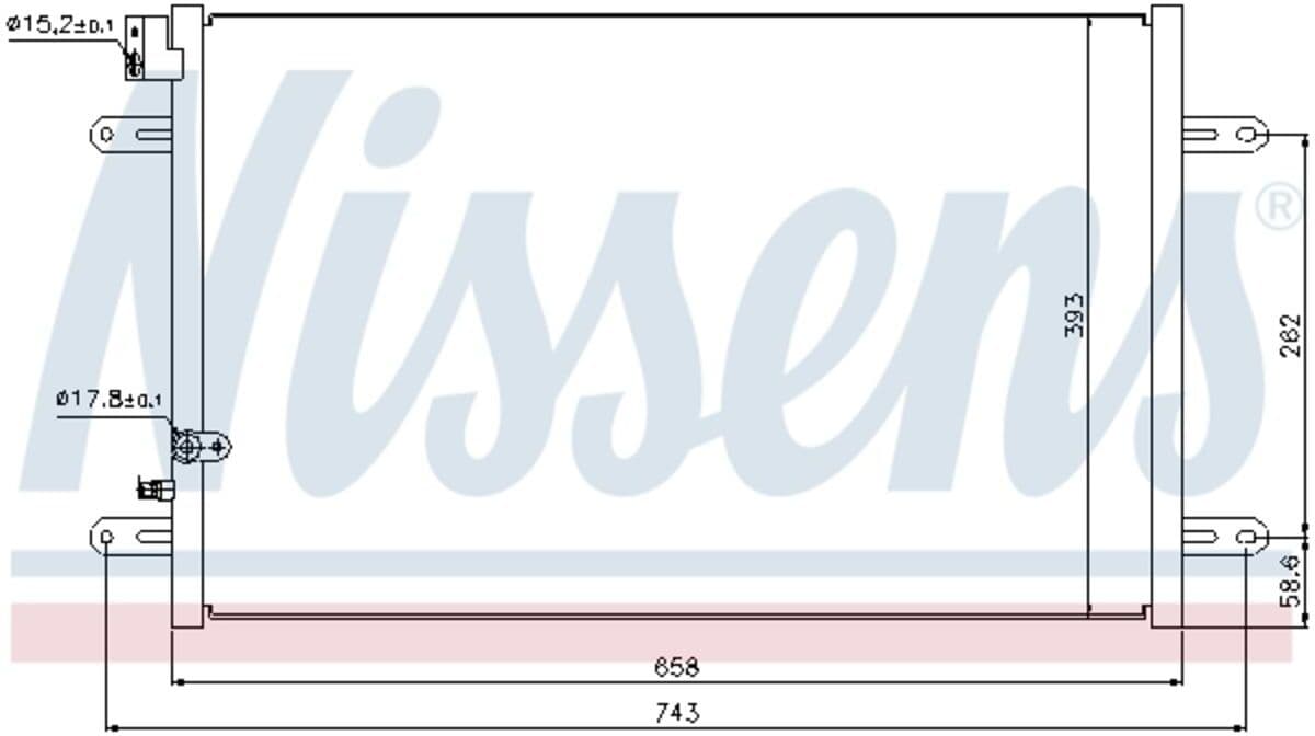 Nissens Condensatore, impianto di climatizzazione 94854