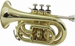 Dimavery TP-300 Bb Pocket Trumpet, gold TILBUD NU trompet lomme guld