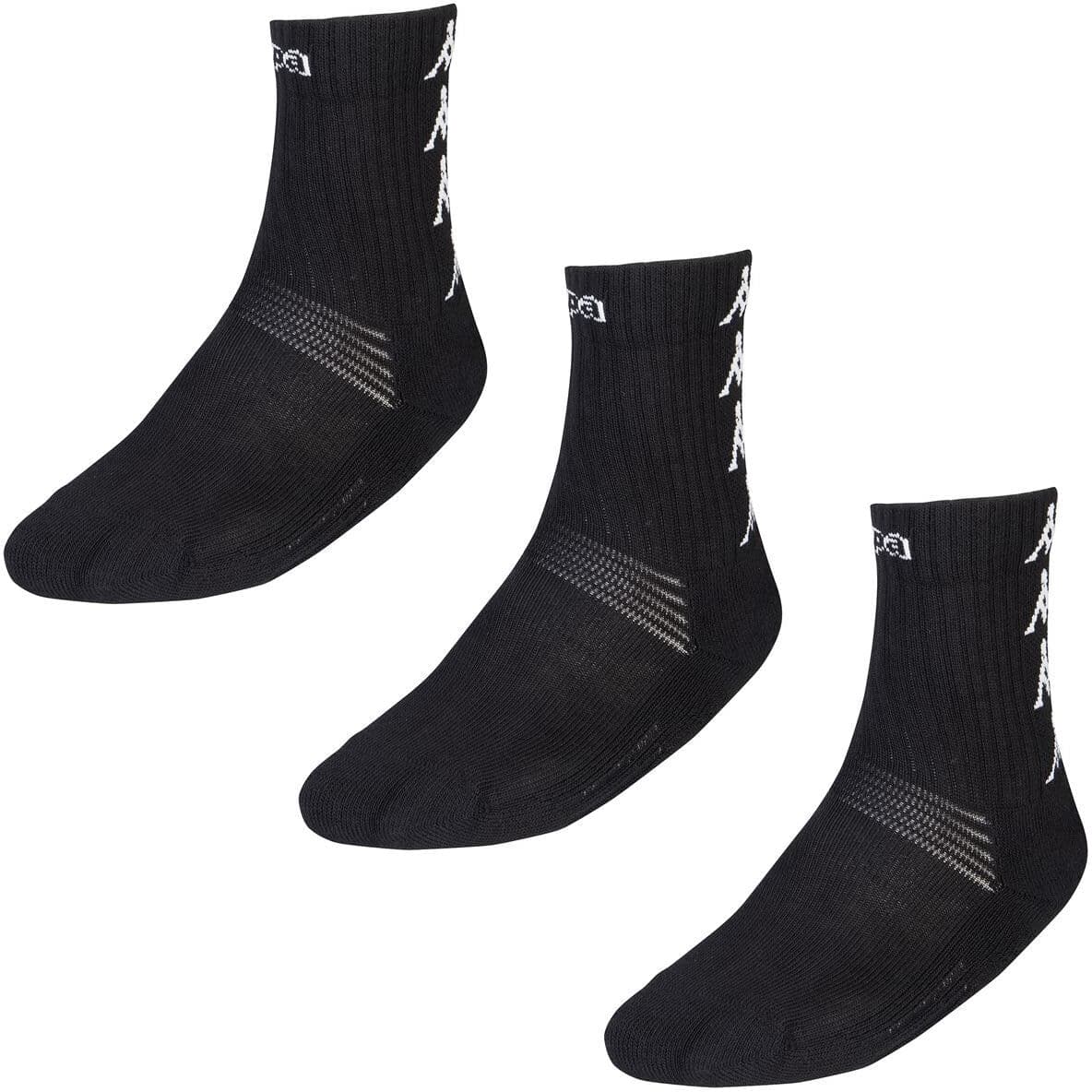 Kappa Medias de hombre ELENO pack 3 ud. .  (39-42) Negro
