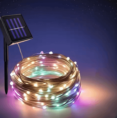 Inspire Curations 7M 32M Solar Fairy String Lights Waterproof Outdoor Garden Garland muliticolor 1pcs 7m 50led