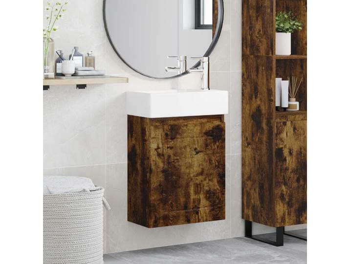 vidaXL Badezimmer Waschtischunterschrank mit Wasserhahn