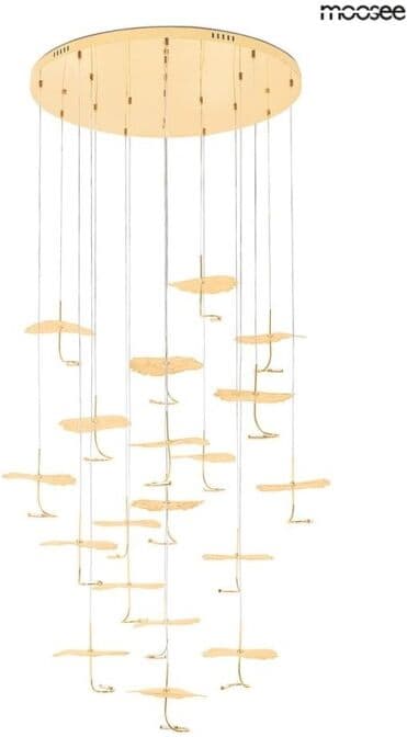 Moosee Lampa Wisząca Leafs Disc Złota
