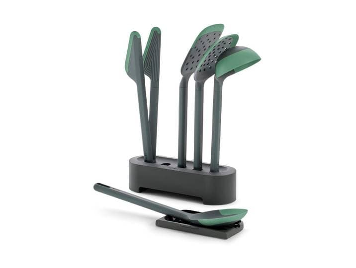 Kochbesteckhalter Lékué PBT/Silikon , grün, Kunststoff, Silikon, Küchenhelfer-Sets, Kochbesteckhalter