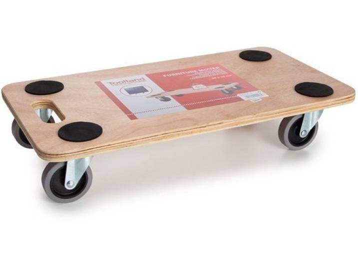 Toolland Meubelroller - 4 zwenkwielen - Antislipbekleding - Draagkracht tot 150 kg