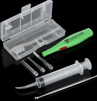 Uplift Essentials Tonsil Stone And Earwax Remover Tool Set With LED Light And Irrigator Tonsil Stone And Earwax Remover Tool Set With LED Light And Irrigator