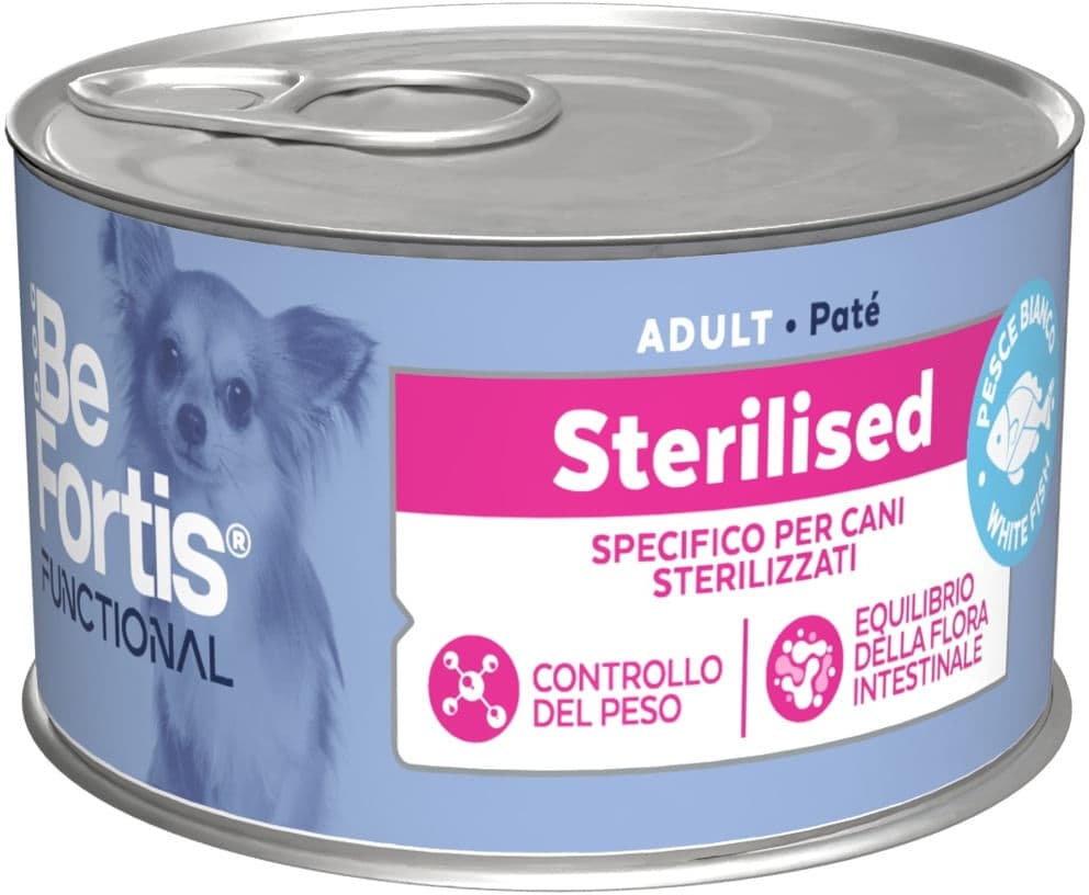 Befortis Functional Dog Sterilised Lattina Multipack 12x150G PESCE BIANCO