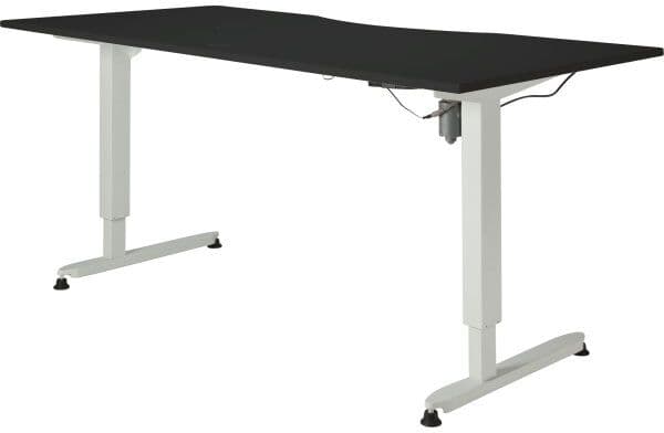 Stay Hæve-Sænkebord, 180x90 Cm, Sort/hvid