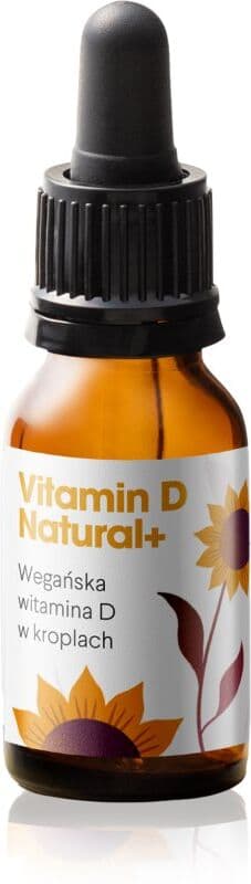 Health Labs Care Vitamin D Natural+ krople dla prawidłowego funkcjonowania układu odpornościowego, stanu kości i pracy mięśni 9.9 ml