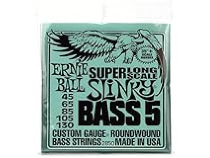Ernie Ball Slinky Cordes avec très long diapason, pour basse électrique à 5 cordes, calibre 45-130
