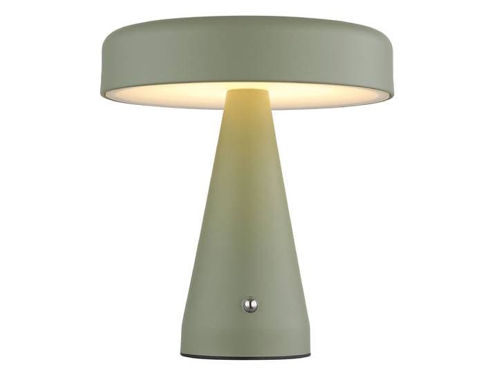 HOMSY BY ANA JOHNSON LED Tischleuchte NORVA Akkutischleuchte , grün matt, Ø 18cm H: 20cm, Leuchten, Akku-Tischlampe USB-C, CCT, wiederaufladbar, Akku, dimmbar, LED Tischleuchte