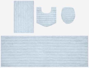 Home Weavers Inc Essence Royal Microfiber Quick-Dry Bath Mat Set