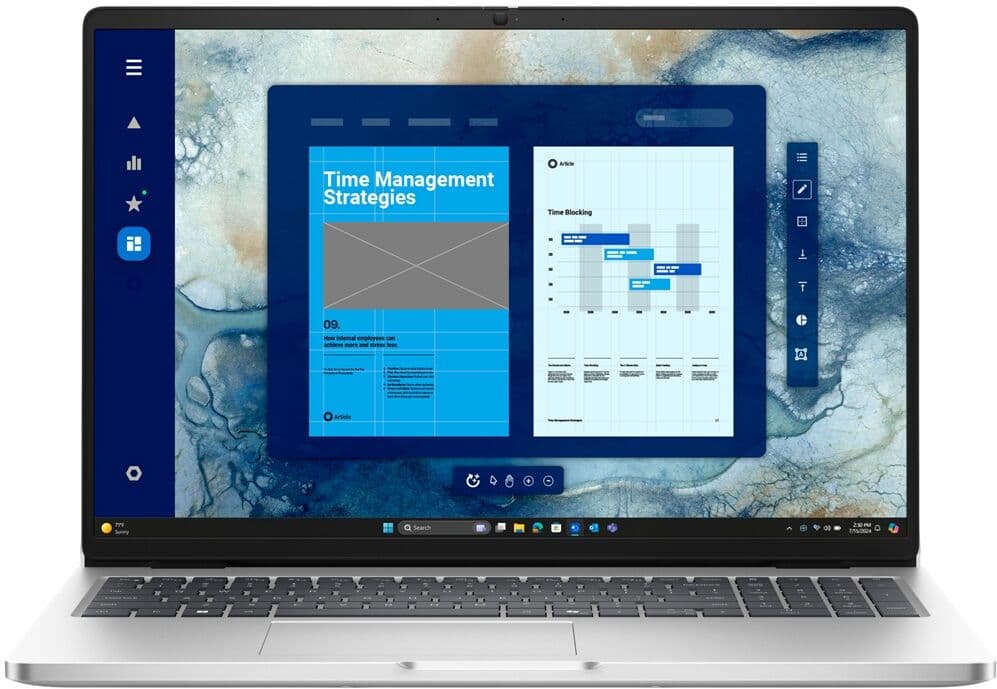 Portátil Pro 16 PC16250 de 16" Intel Core Ultra 7 255U 16GB / 512GB SSD + Windows 11 Pro - DELL