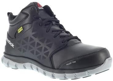 Reebok Work Sublite Cushion Work Alloy Toe - Mens 8.5 Black Oxford W