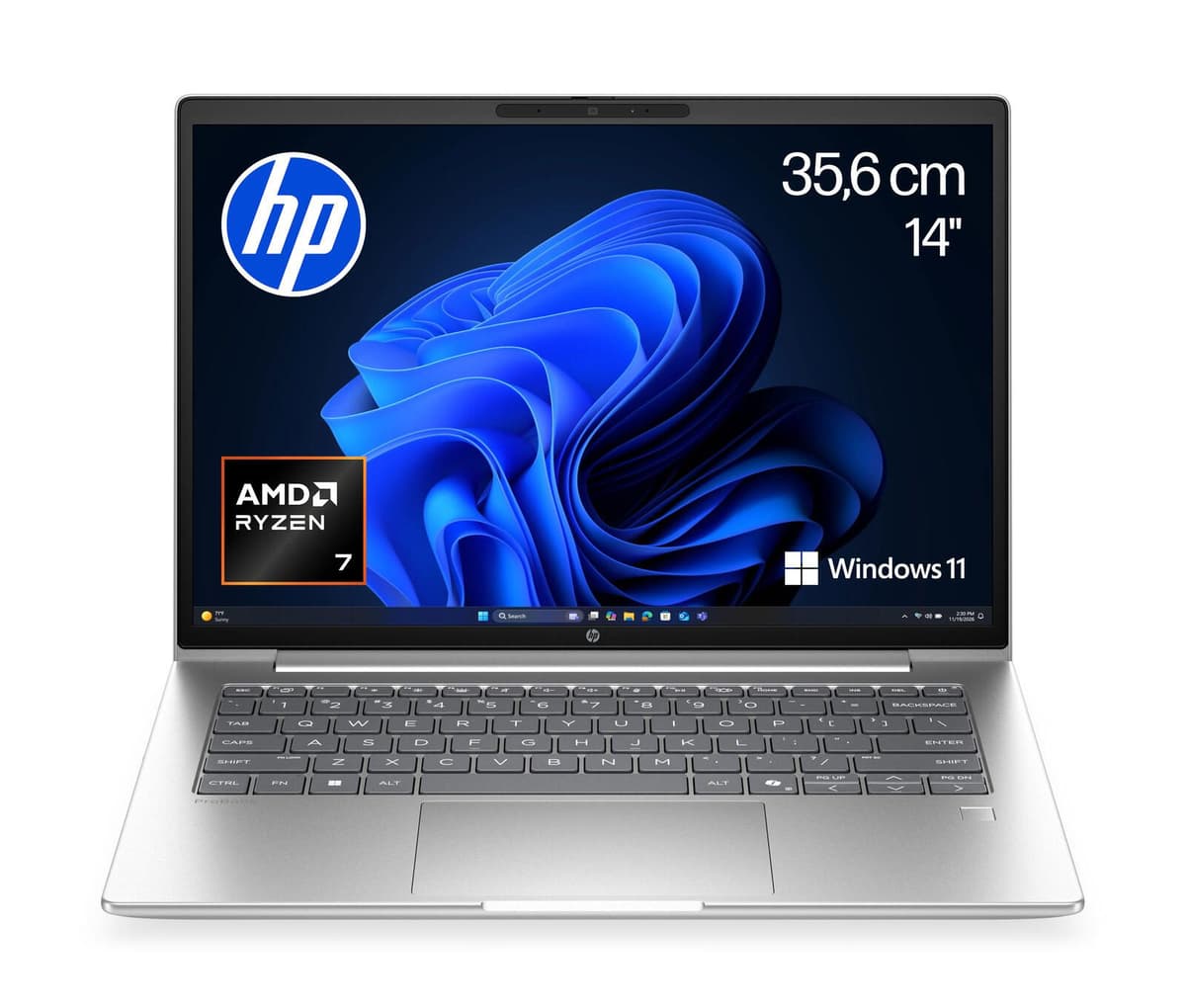 HP Inc. HP ProBook 4 G2a 14 AI AMD Ryzen™ 7 250 Notebook 35,6 cm (14") E04G7ET#ABD