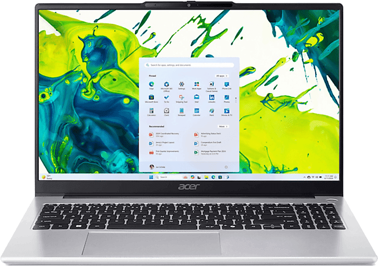 Portátil - Acer Aspire Lite 15 AL15-54P-70MJ, 15.6" Full-HD, Intel® Core™ Ultra 7 155U, 16GB RAM, 512GB SSD, Graphics, Windows 11, Sin cargador