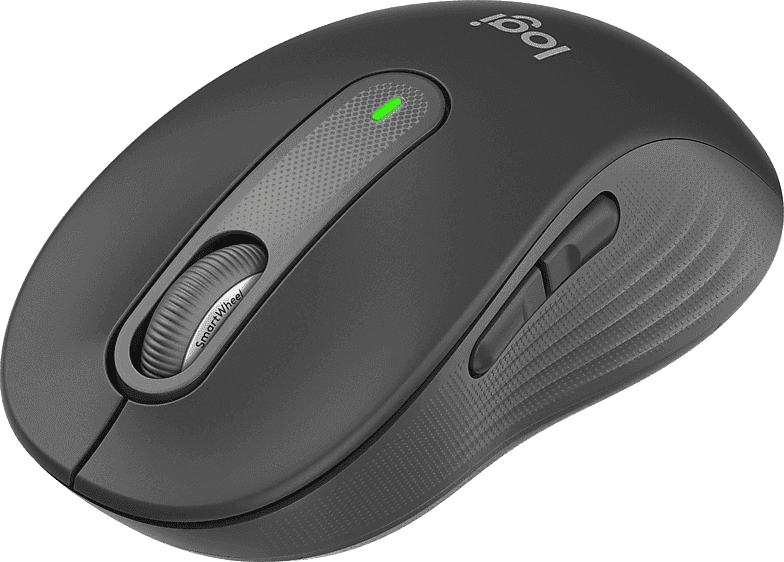 Ratón inalámbrico - Logitech M650 Signature, Clics silenciosos, Botones personalizables, Bluetooth-USB, Multisistema, Pilas 2 años, Negro