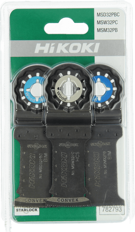 HiKOKI Multiverktøybladsett Starlock 3 Deler