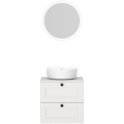 Badmöbel-Set NOBILIA "Cascada", weiß, B:60cm H:172cm T:48,2cm, Kastenmöbel-Sets, Badmöbel-Set, vormontiert, mit Soft-Close, in vier Breiten