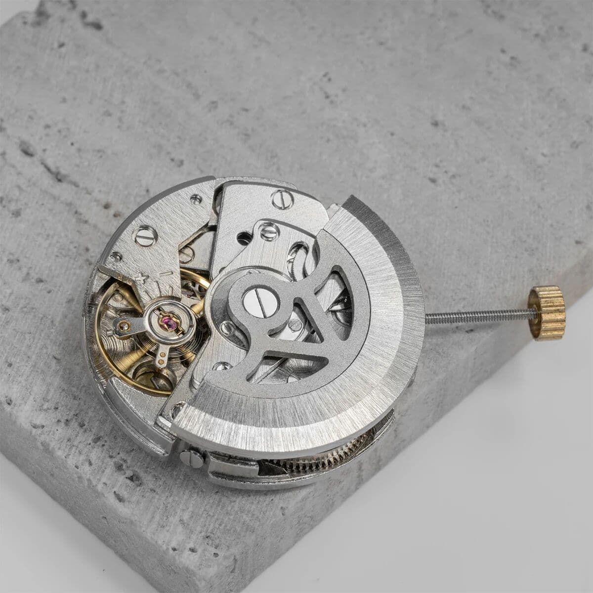 Geekthink 27mm Watch Movement 20 Jewels Automatic Mechanical Movement Adjustment Pendulum Watch 3 Hands Movement Replace