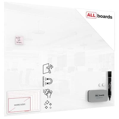 ALLboards Glasboard 150x120 cm, SUPERWHITE Premium