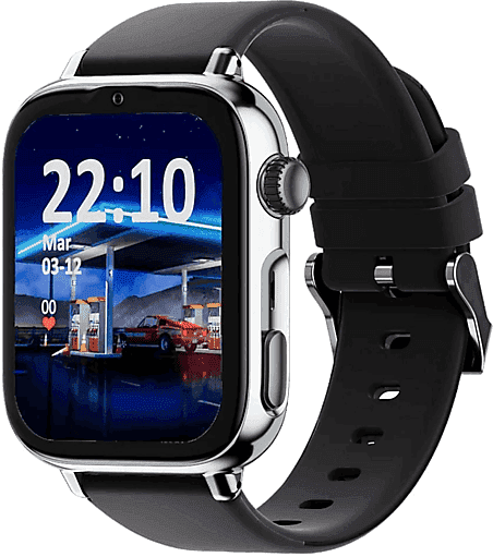 Smartwach infantil - Save Family SaveWatch Plus 2, Correa 22 cm, IP68, WiFi, GPS, 680 mAh, Pantalla AMOLED, Plata/Negro
