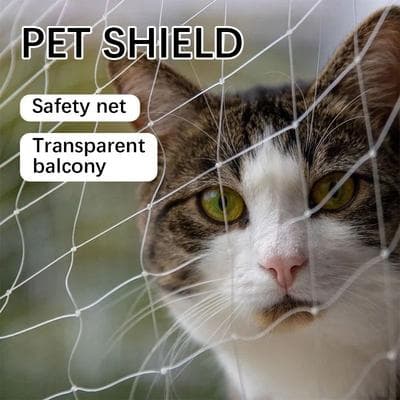 Inspired Finds Pet Safety Window & Balcony Protection Net   Reinforced Cat Safety Mesh For Indoor & Outdoor Use 6.56x4.92ft