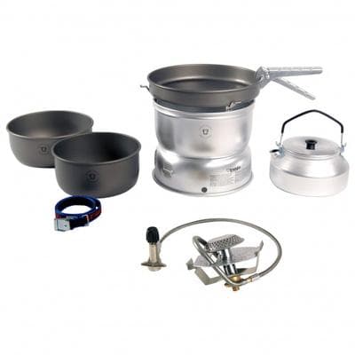 Trangia - 25-8 Sturmkocher mit Primus Gasbrenner - Gaskocher Gr 1140 g grau/schwarz