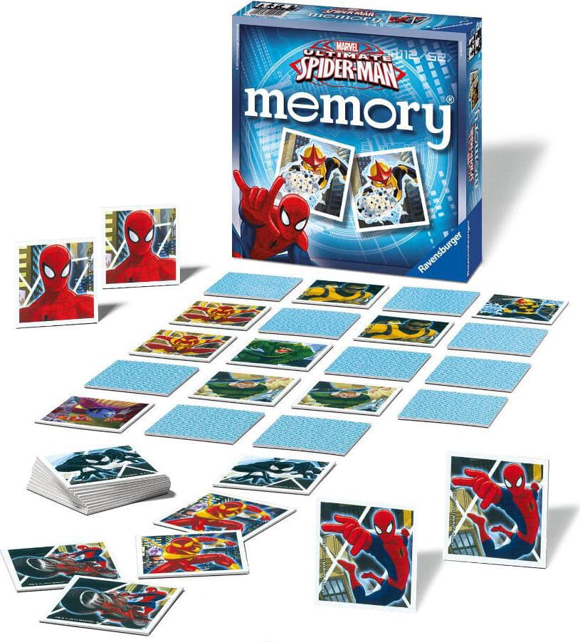 ravensburger 22254 Memory Ultimate Spiderman Gioco Da Tavolo Per Bambini 3+ Anni - 22254