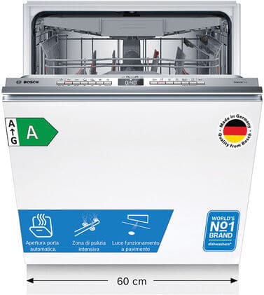 Bosch Serie 4 SMV4ECX27E Lavastoviglie da incasso a scomparsa totale 14 coperti Classe A
