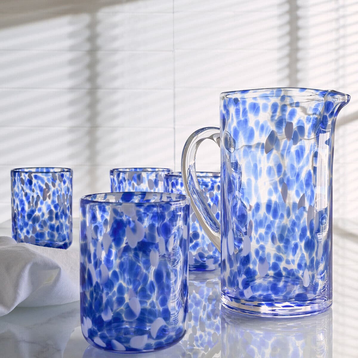 LA REDOUTE INTERIEURS Carafe en verre moucheté, Dotio