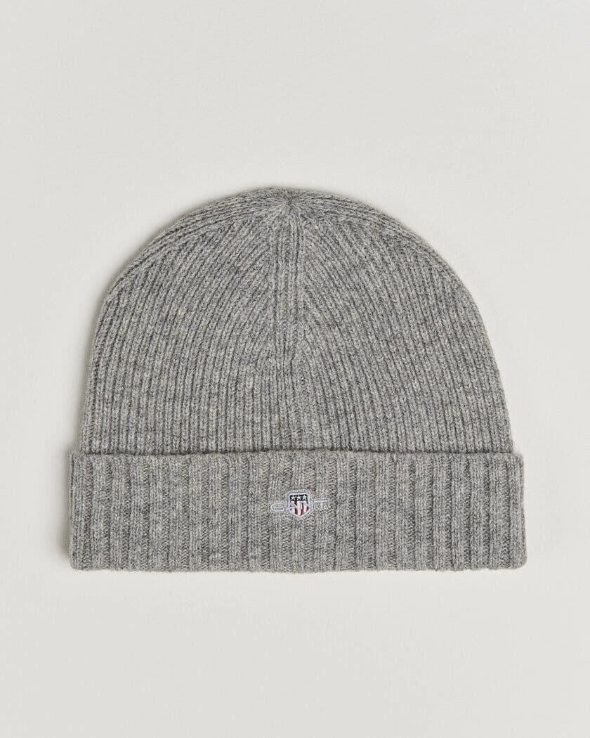 Gant Wool Beanie Grey Melange