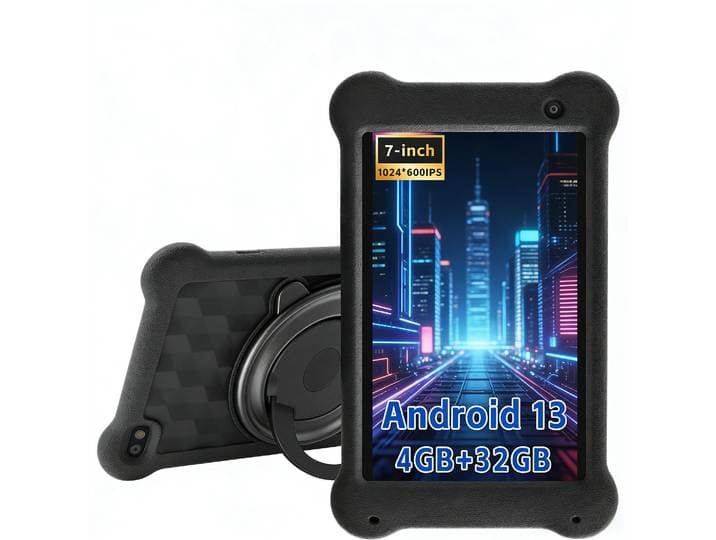 Tablette Android pas chère Paitanry 7 pouces Android 13 Quad Core 4 Go de RAM 32 Go de ROM WiFi Bluetooth Tablette PC portable légère