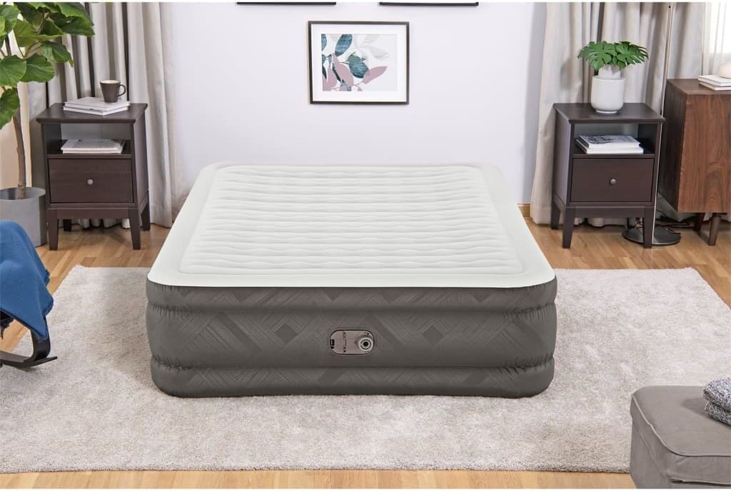 Bestway Lit gonflable Fortech avec pompe intégrée 203x152x46 cm